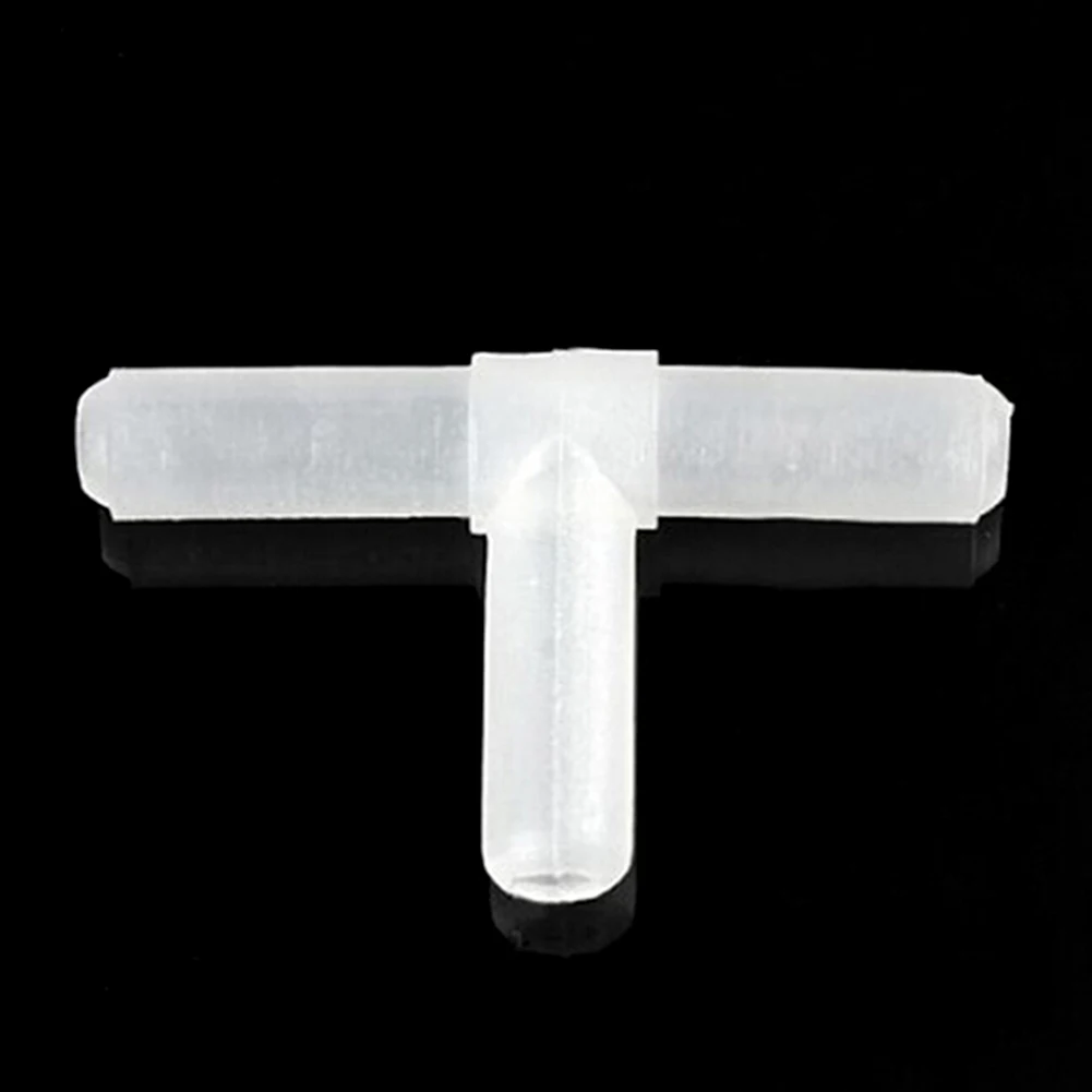 

10PCS Connector Tube Hot Sale Plastic White Tee's "T" 3-Way Aquarium Air Pump Line Tubing Joints Connectors Pet Tools #1003