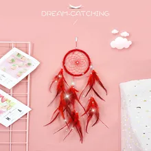 Pena apanhador de sonhos decoração para casa pendurado multicolorido janela frente apanhador de sonhos para o quarto da menina decoração jl10 apanhador de sonhos