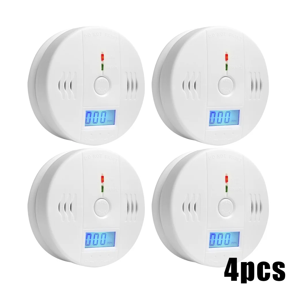 

85dB Warning High Sensitive LCD Photoelectric Independent CO Gas Sensor Carbon Monoxide Poisoning Alarm Detector For Security