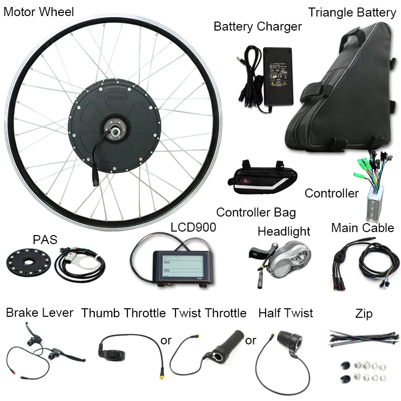 48 в 1000 Вт Электрический велосипед мотор треугольная сумка большая мощность велосипед конверсионный комплект для 26 ''700C заднее колесо MTB BMX детали для электровелосипеда