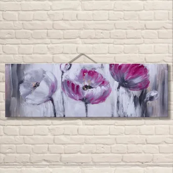 

China Supplier the Most Beautiful Abstract Canvas Arts Acrylic Flower Oil Paintings for Bedroom Decoration High Quality