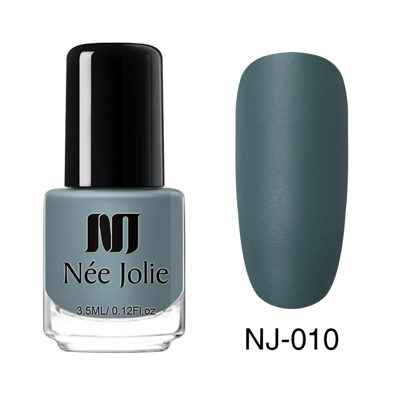 3.5ml Matte NJ-010 Матовый лак для ногтей NEE JOLIE 65 цветов 8/7. 5/3. 5 мл стойкий лак для ногтей Быстросохнущий лак для ногтей с голографическим эффектом - Цвет: 3.5ml Matte NJ-010