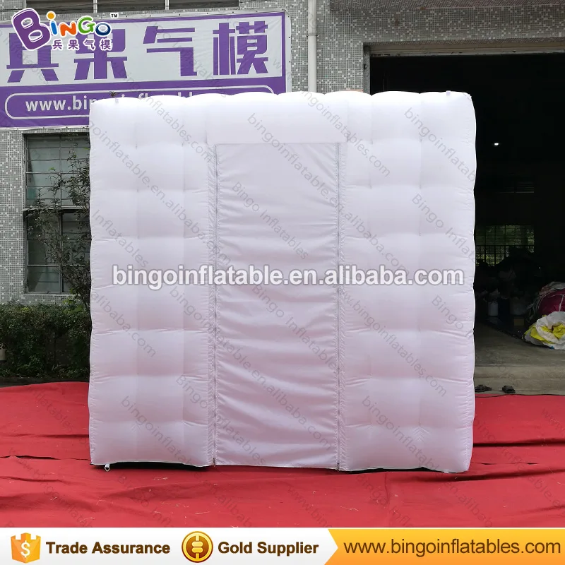  3x3x2.7M inflatable Square photo booth tent LED DJ booth for party Factory direct sale