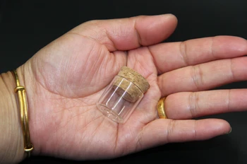 

200pcs 24*25mm 5ml Mini Empty Glass Transparent Clear Bottles With Cork Stopper Glass Vials Jars Storage Bottles Test Tube Jars