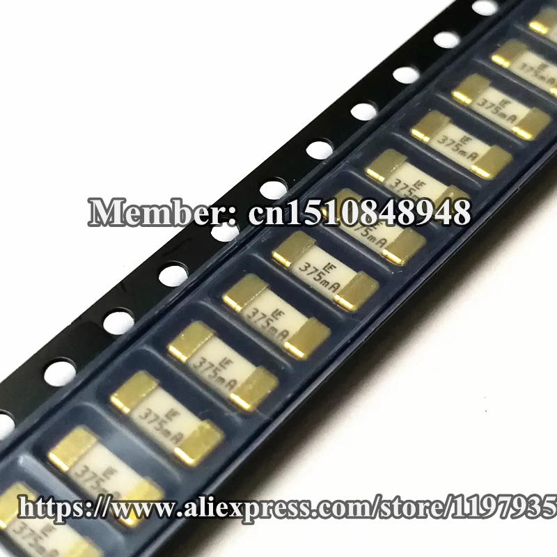 Smd Fuse 125v 375ma Fast Acting Littelfuse 0451 375mrl Smd