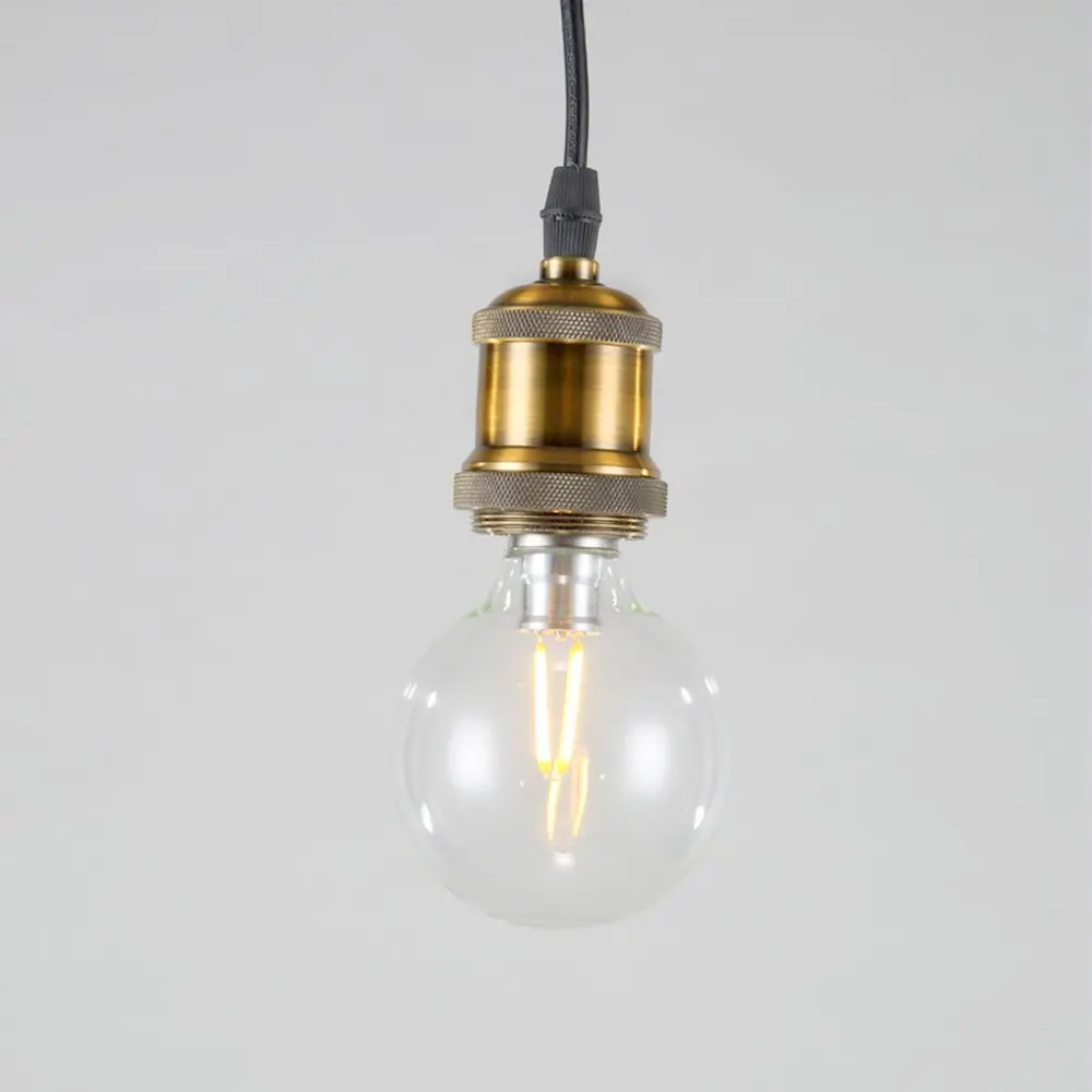 Grensk Vintage Mini Pendant Light E26 E27 Base de Tecido Preto Cordão Pendurado Kit de Luz para Corredor de Casa Escritório Estúdio Quarto 6 Cheap Luzes de pendentes