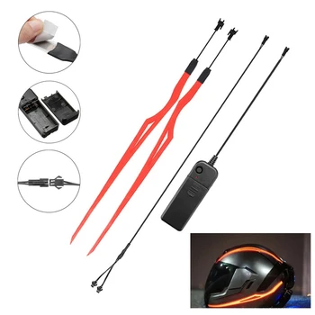 

DHBH-Motorcycle Helmet Led Light Strip Motor Bike Night Riding Flashing
