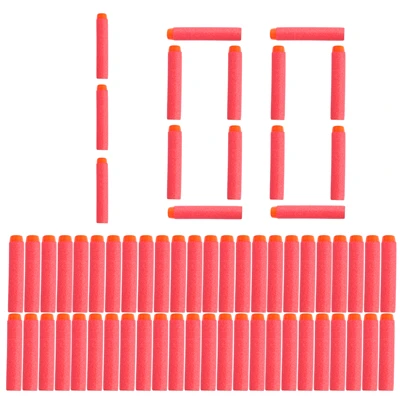 

100pcs Hollow Head Soft Bullets Toy Gun Darts for Nerf Gun Refill Darts 7.2cm Universal Foam Blasters for N-strike Elite Series