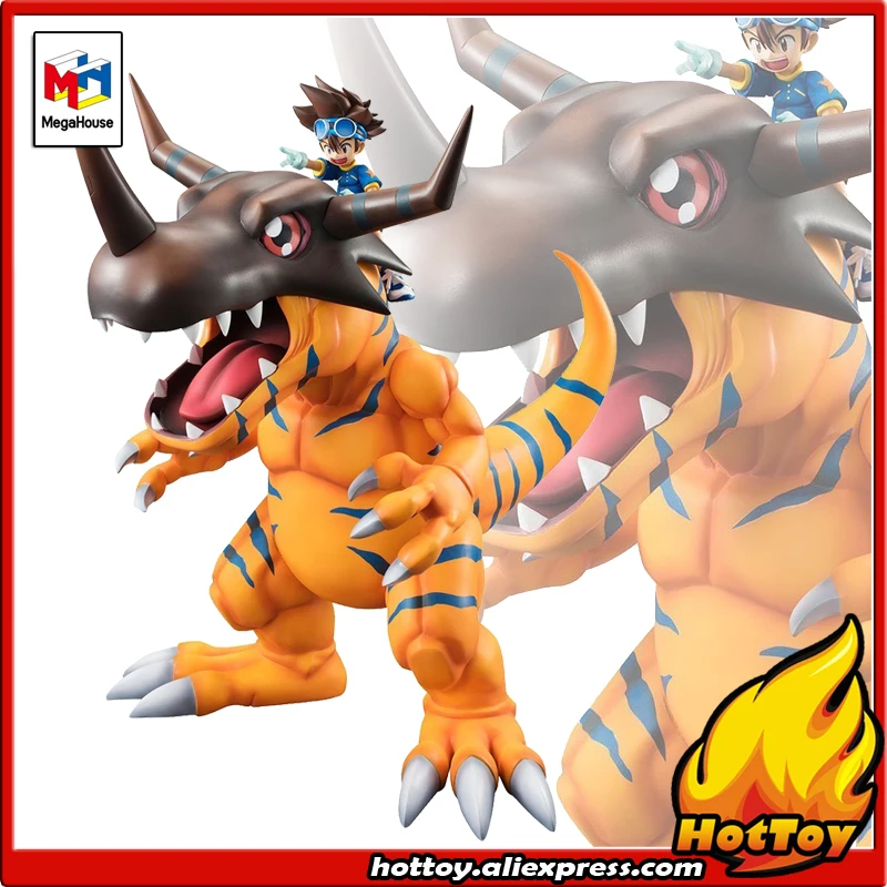 

100% Original Megahouse G.E.M. Exclusive Complete Figure - Greymon & Taichi Yagami from "Digimon Adventure 3