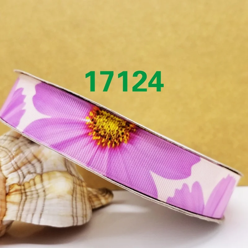 50 ярдов мультфильм напечатанный grosgrain ленты 18343 - Цвет: 17124
