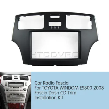 

YMODVHT 2DIN Car Radio Fascia for Toyota Windom ES300 2008 Stereo Panel Dash Mount Trim Installation Kit Frame(black/Grey)
