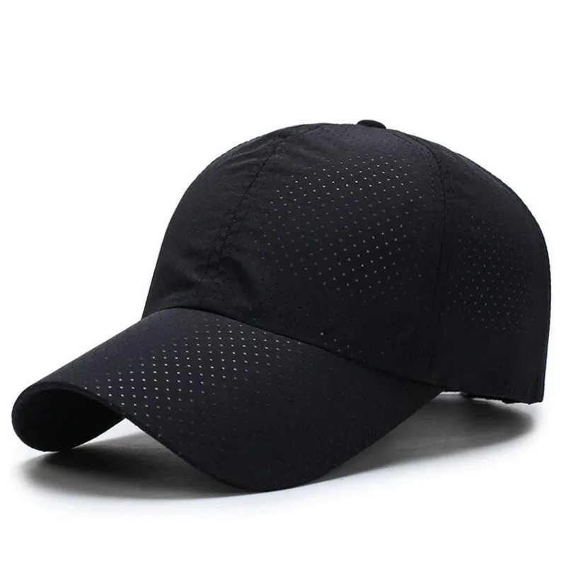 

Solid Mesh Curved Casual Baseball Caps for Men Summer Breathable Sprot Trucker Hat Quick-Drying Gorras Women Sun Hat