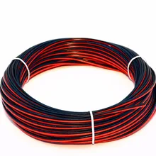 2pin провод удлинительного кабеля Шнур 22awg электрический провод кабель 2 проводника параллельный провод линии UL1007 прядей луженая медная проволока