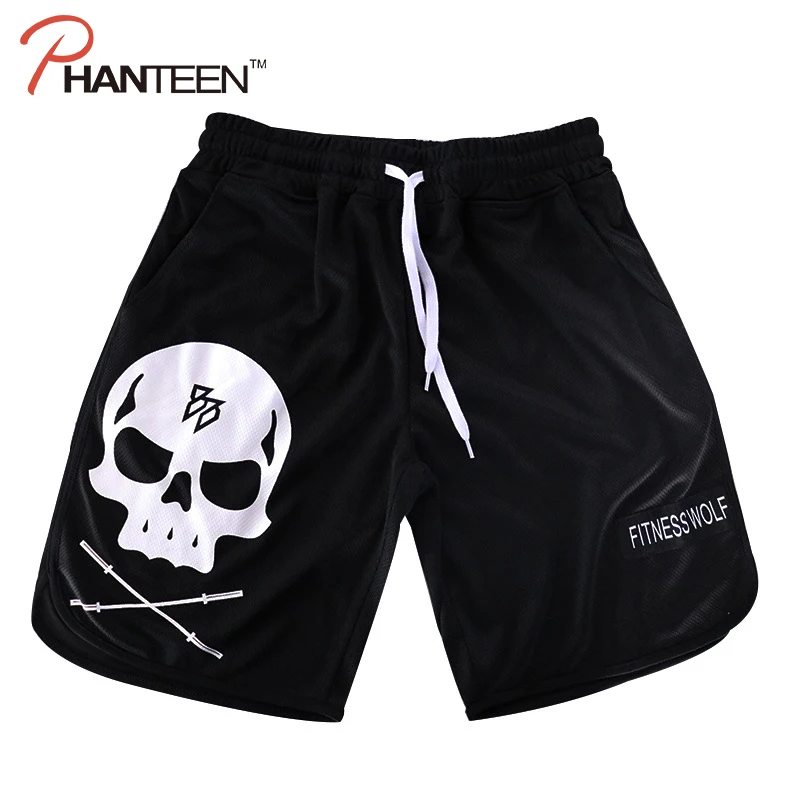 Skull Strong Fit 2019 новые мужские быстросохнущие Компрессионные шорты для спортзала