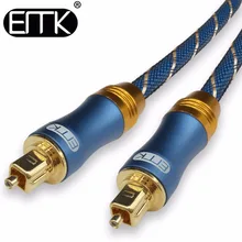 ЭМК цифровой TOSLink SPDIF 5.1 оптический Волокно аудио кабель с оплеткой Куртка 1 м 2 м 3 м 5 м 10 м 15 м