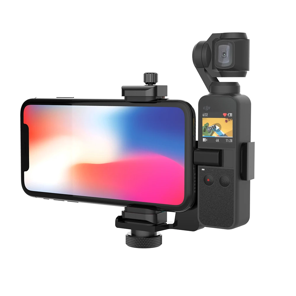 

Smatree OSMO Pocket Phone Holder Set Expansion Accessories with 1/4”Thread Screw for DJI OSMO Pocket and Smartphone