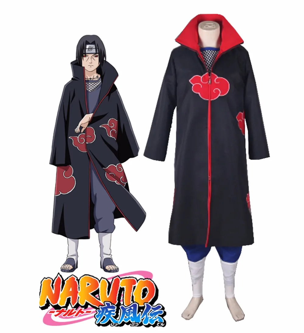 Naruto Shippuden Akatsuki Itachi Uchiha Cosplay Costume Szyte Na Miarę