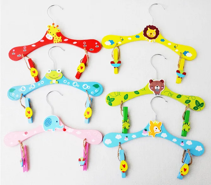 Buy [Free shipping] Cute carton wooden pants hanger