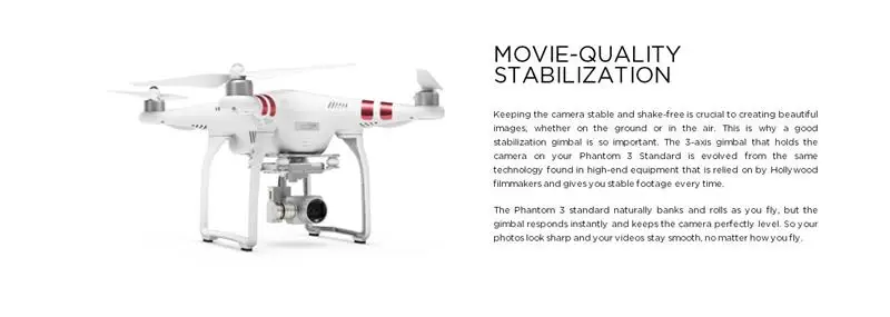 DJI Phantom 3 Standard FPV With 12MP Camera Shoots 2.7K Video RC Quadcopter RTF