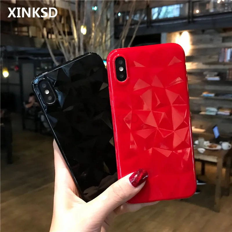 

Luxury 3D Diamond Soft Silicone Phone Case For iphone X 7 8 Plus Full Cover Case For iphone 5 6 s SE Ultra Slim Cases v5