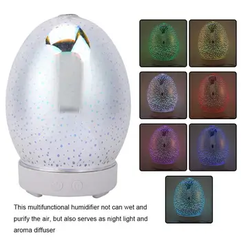 

100ml Aroma Essential Oil Diffuser Mini Ultrasonic Air Humidifier with 7 Color Changing LED Light for Office Home