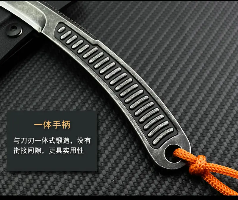 Trskt шейный нож тактические походные ножи для выживания Karambit 9cr18mov лезвие с K оболочкой, бабочка в ноже инструменты для улицы