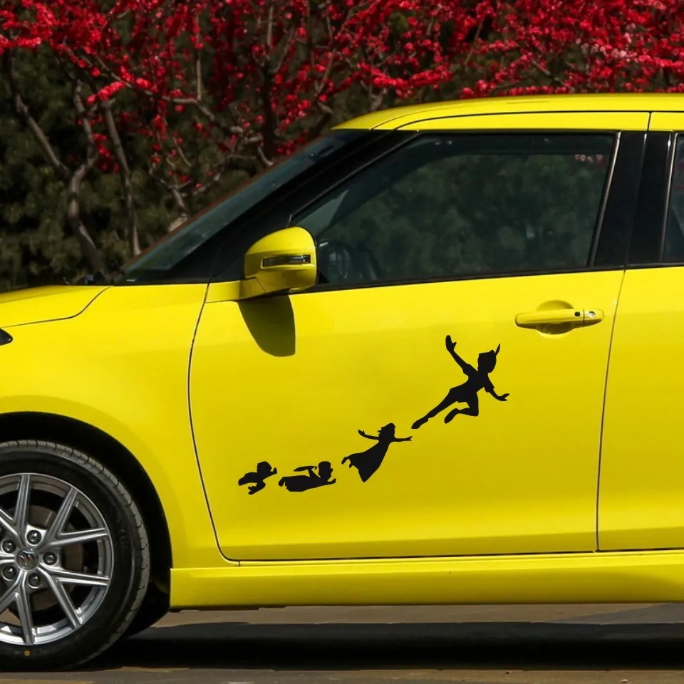 Cunymagos Peter Pan & Gang Flying Fashion Car-Styling Stickers Decals Car Styling Car Body Window Decal Vinyl Sticker 17 (6)