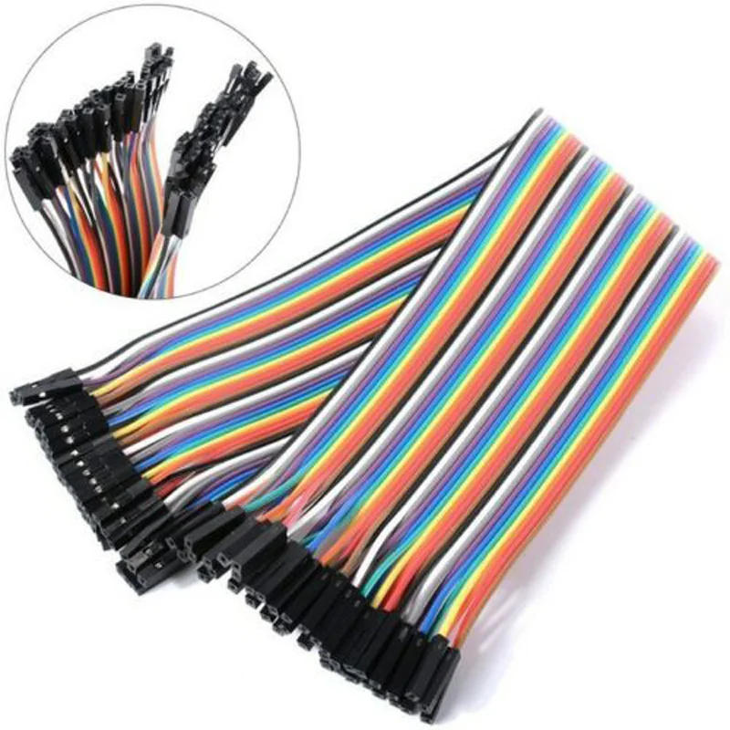 

40X Dupont Cables FEMALE TO FEMALE Jumper GPIO Breadboard Wire Ribbon Pi Arduino