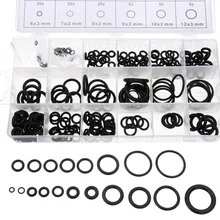 225x Rubber O Ring O Ring Washer Seals Gasket Assortment Black for Car 18 Sizes