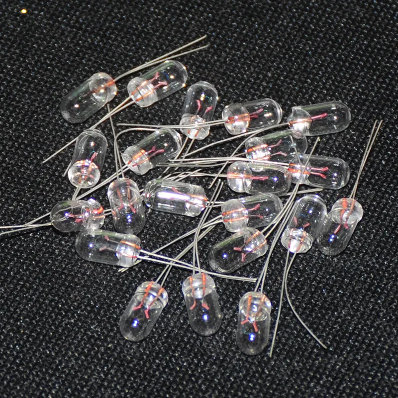 20pcs Edison Miniature 5mm 6v Lamp Bulb Bombilla Incandescent Filament Rice 5mm (3)