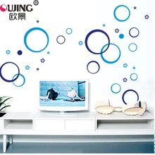 Узор в горошек, цветы, настенные Стикеры для детской комнаты, плакат, шкаф для холодильника, круглая художественная фреска, домашний декор, самоклеющиеся ПВХ Наклейки на стены