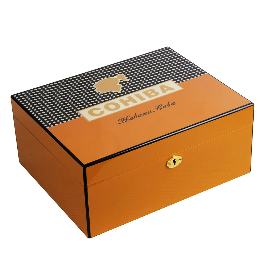 Buy COHIBA Yellow Finish Spanish Cedar Cigar Humidor W