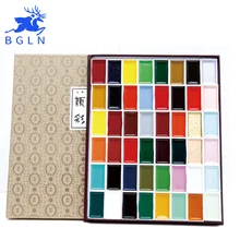 Japan Auspicious 12/18/24/35/48/60 Water Color Pigment Set Super Quality Professional Sumi-e Watercolor Paint Art Supplies