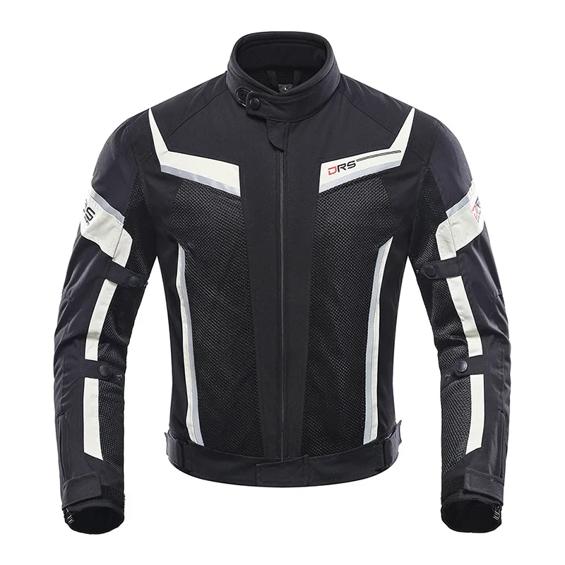 DUHAN Men Motorcycle Racing Suit Summer Jacket Pants Mesh Motocross Gear Riding Clothes Male With CE Approve Protectors