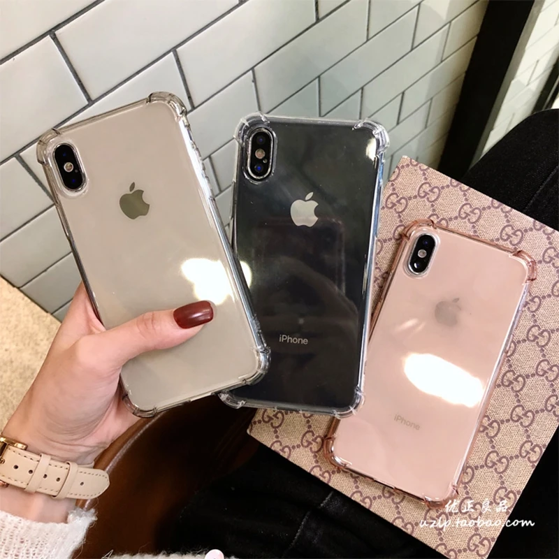 Противоударный Прозрачный чехол для iphone 11 Pro XS MAX XR X 10 7 8 6 6S Plus для samsung Galaxy S10 Plus S8 S9 Gasbag мягкий чехол из ТПУ