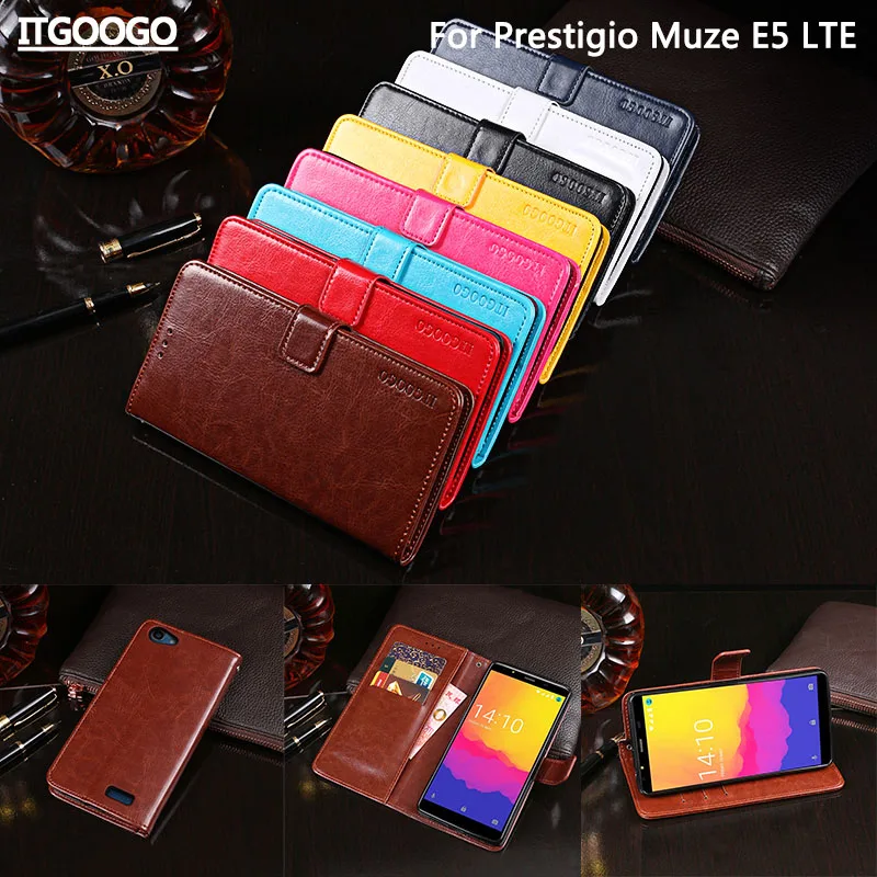 Для мобильного телефона Prestigio Muze E5 LTE чехол Роскошный чехол-книжка из