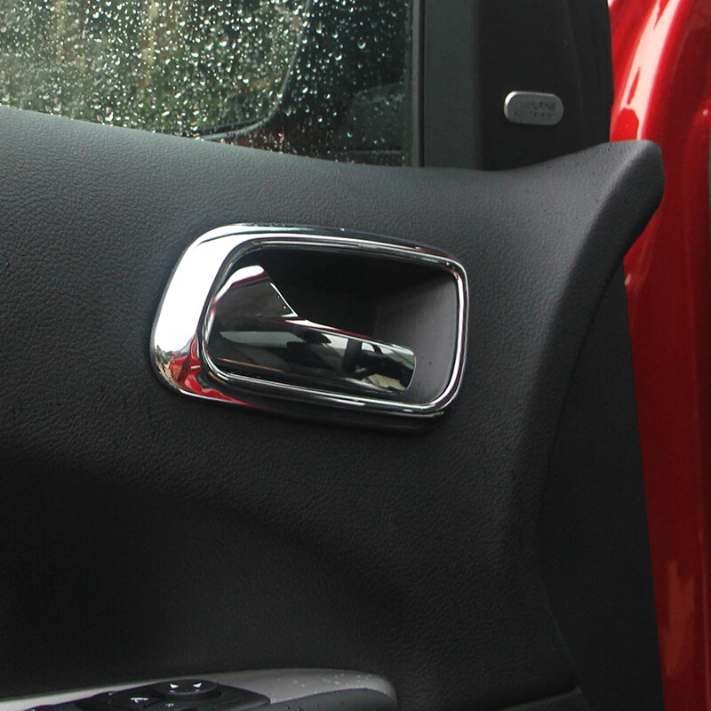 

Car Accssories ABS Chrome Inner Door Handle Bowl Cover Trim For Dodge Journey JCUV Fiat Freemont 2012-2018 2013 2014 2015 2016