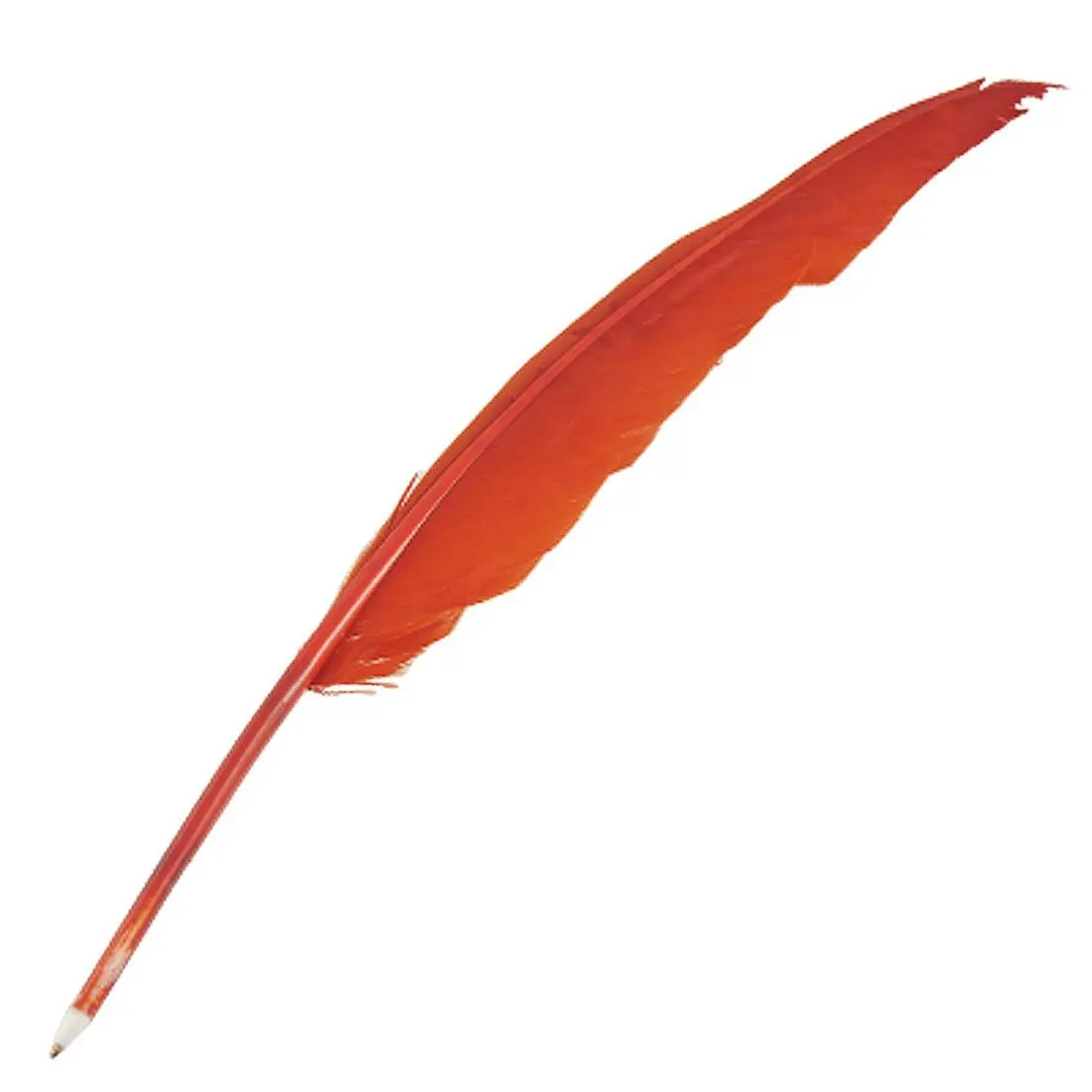 

Retro Style Black Ink Red Feather Quill Ballpoint Pen