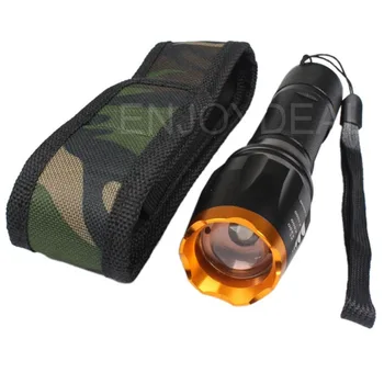 

3000 Lumens LED Flashlight T6 Zoomable Ultra Bright Torch Lights 5 Modes light Lantern For 3xAAA or 1x18650 +Holster