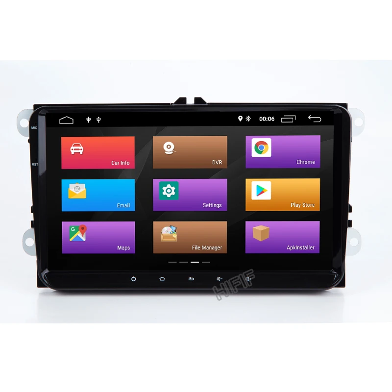 Sale 2G Android 9.0 2 DIN Car multimedia GPS for GOLF 5 Golf 6 Polo Passat B6 CC Tiguan Touran BORA SEAT Altea Toledo Leon EOS NO DVD 1