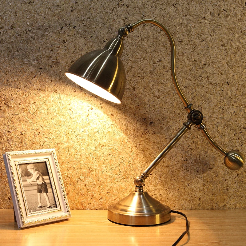 

Home office Vintage work Desk Lamps Bedside Study room Desk Light Library Reading Lamp Abajur Industrial Adjustable Table Light