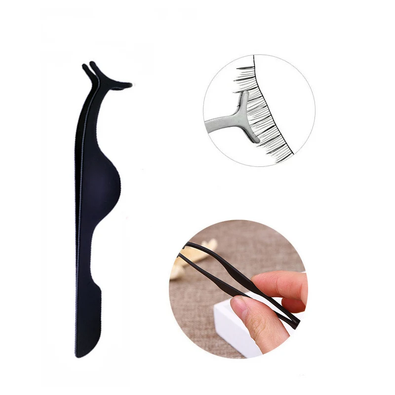 

6Pcs Fake Eyelashes Clip Steel Eyelash Curler Applicator Multifunctional False Eyelashes Stainless Auxiliary Eyelash Tweezers