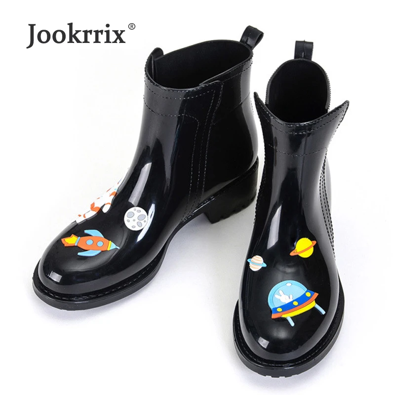 Jookrrix осень зима непромокаемые резиновые сапоги для девочек Для женщин