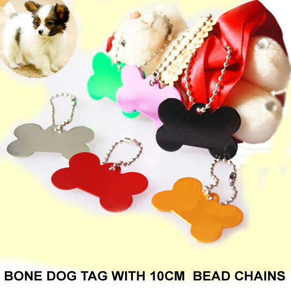 200pcs/lot Personalized Bone Shaped Dog Tags Pet Tags Cat Name Tags,dog