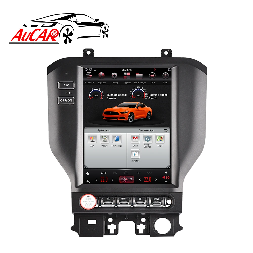 Flash Deal Tesla Android system Car radio GPS Navigation for For Ford Mustang 2015 2016 2017 2018 2019 Multimedia stereo Player head unit 5