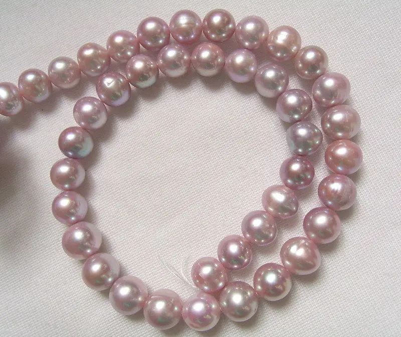

8PE02171 10-11mm Purple Round Freshwater Pearl Beads