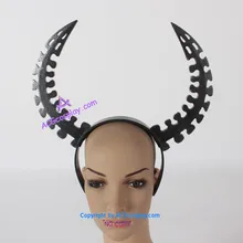 Черный Рок Шутер мертвый мастер головной убор с рогом косплей реквизит ПВХ сделано ACG Косплей