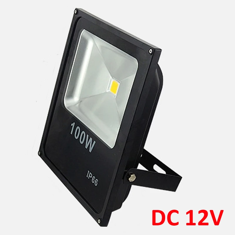 

100W DC12V LED Flood Light LED spotlight 100W Warm/Cold White Outdoor spotlight Light LED Floodlight free shipping