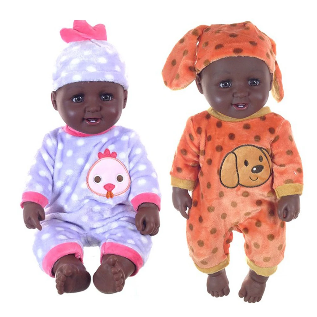 Popular Lovely Newborn Baby Doll Printed Jumpsuit Suit for 50cm Reborn Doll Accs Clothes Set