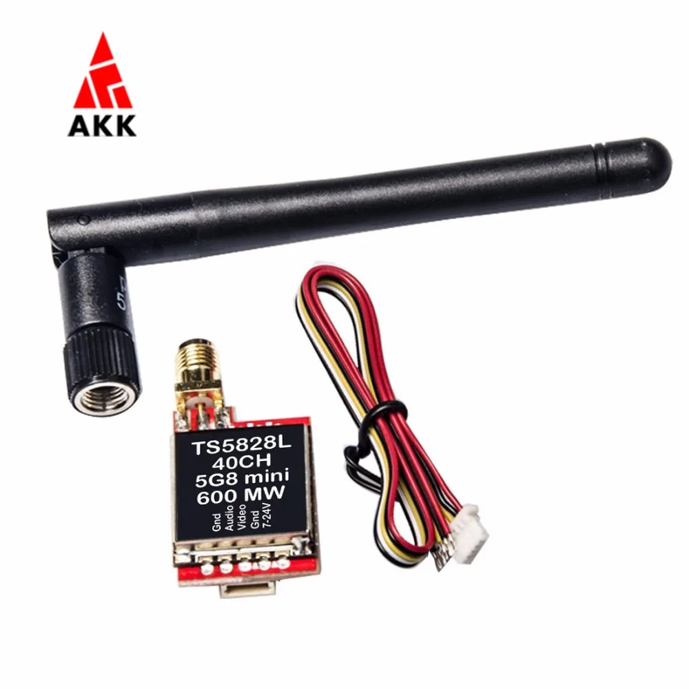 AKK FPV TS5828L 5,8G 600MW 40Ch мини av-передатчик для FPV мультикоптера